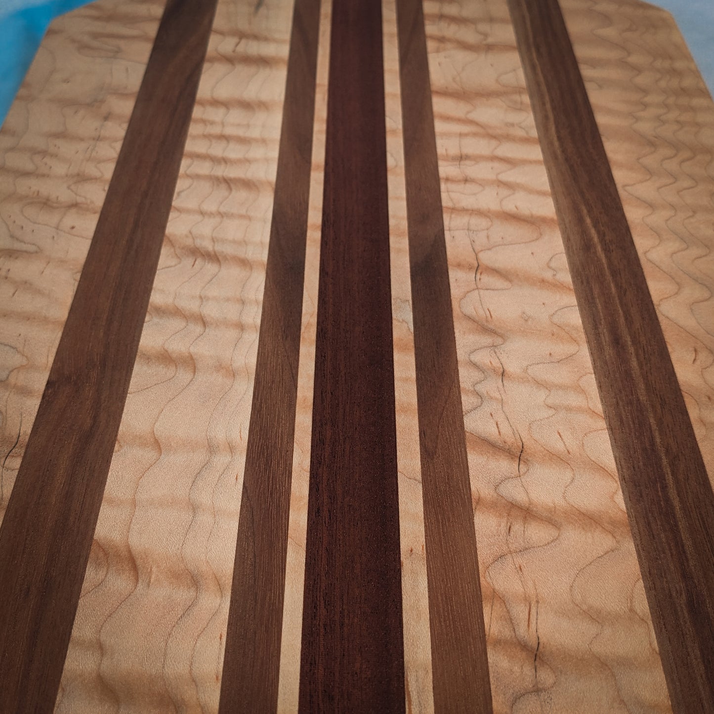 Small, Striped Curly Maple Cutting Board