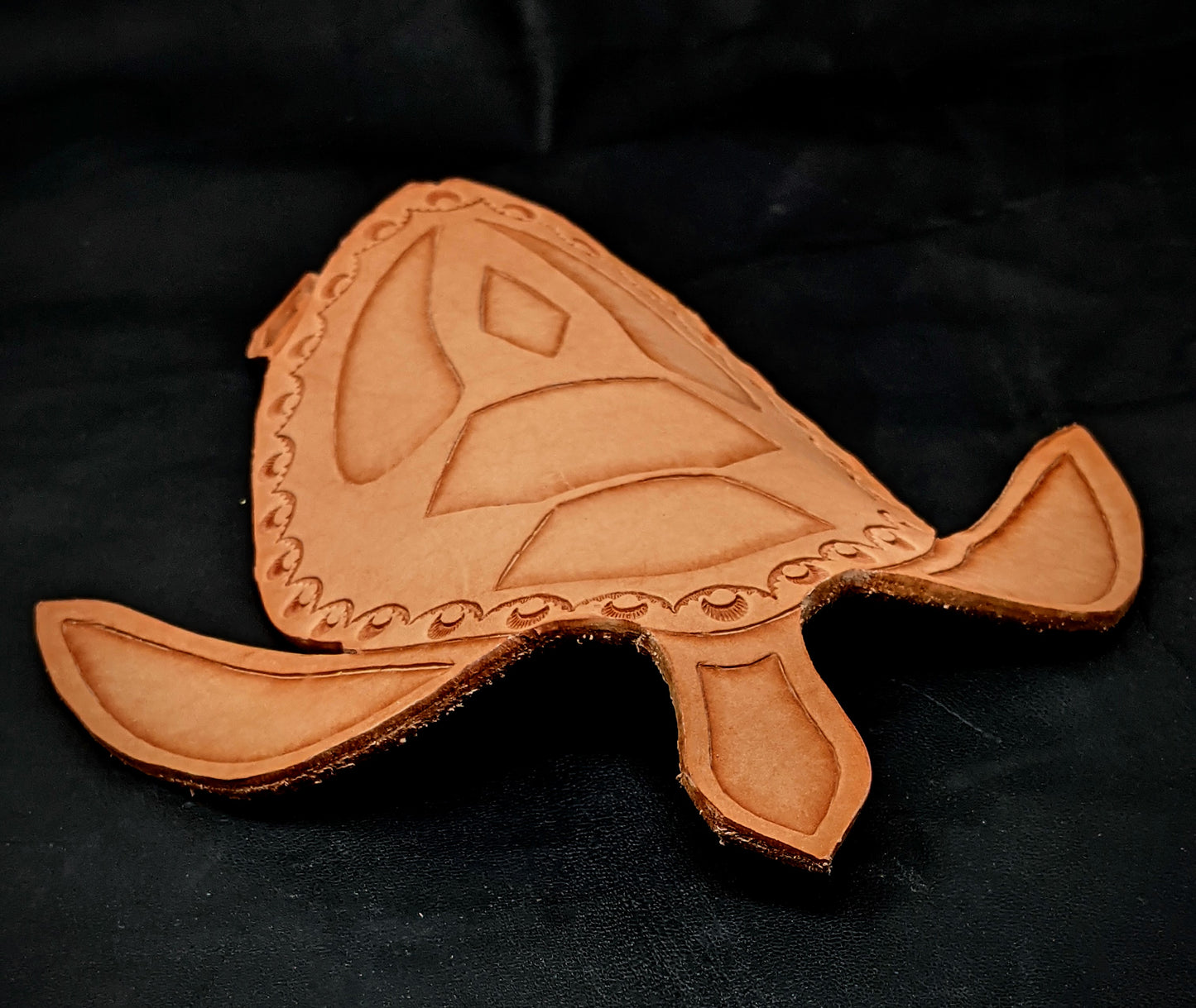 Tooled Leather Sea Turtle Wall Art