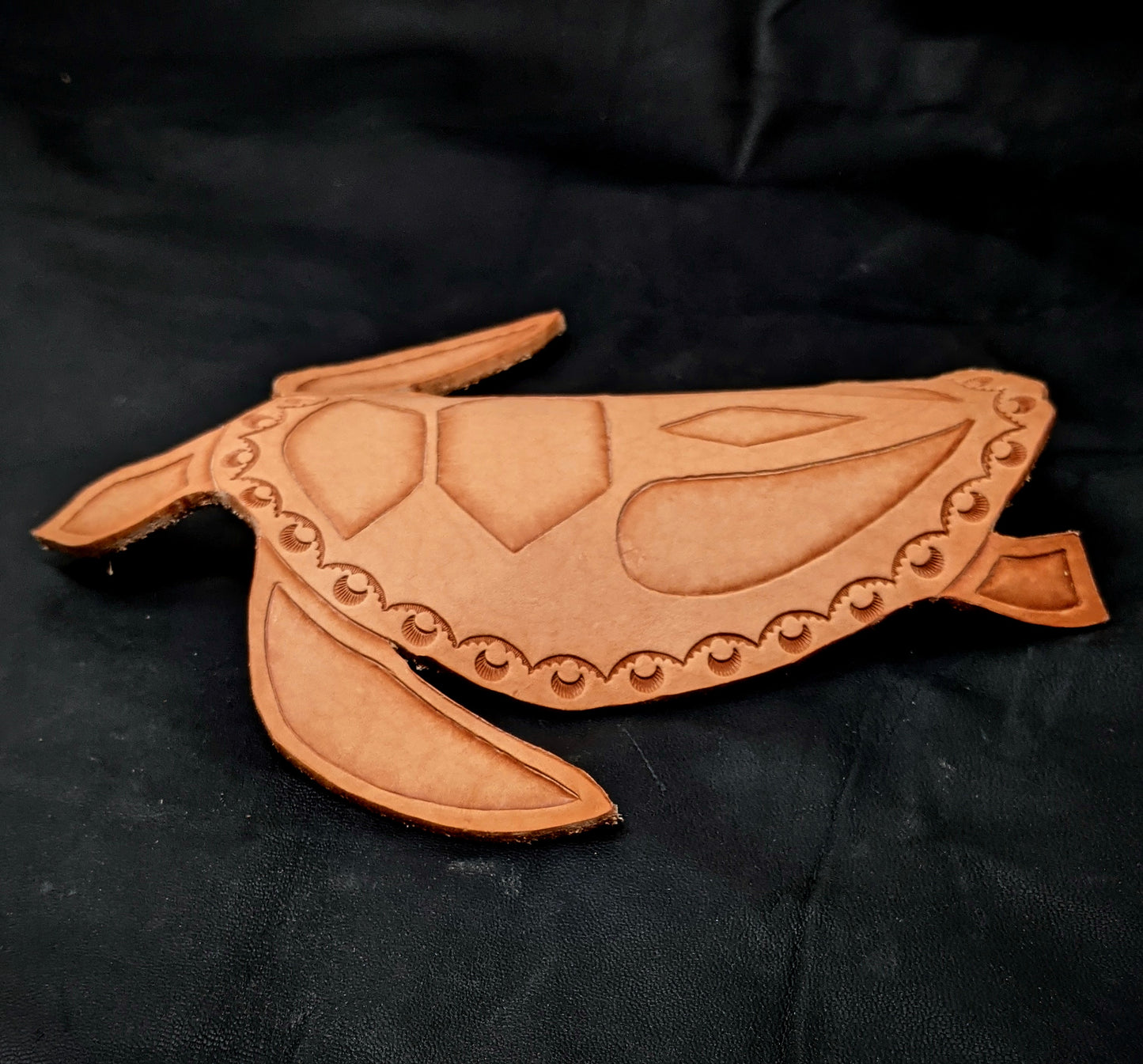 Tooled Leather Sea Turtle Wall Art