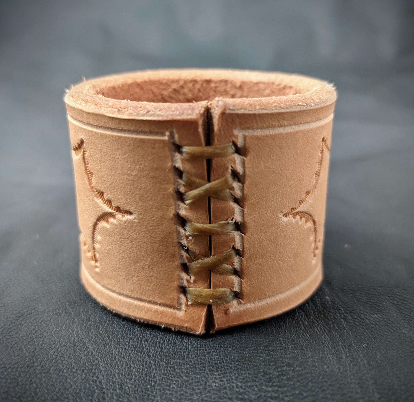 Tooled Leather Napkin Rings