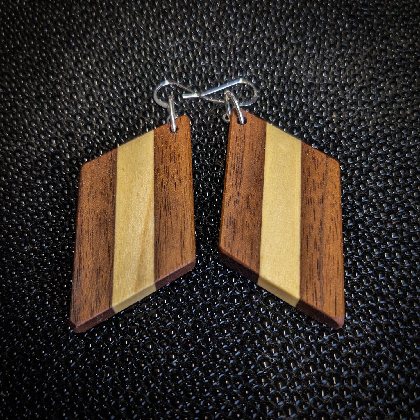 Wide Stripe Dangle Earrings