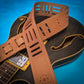 Patterned Holes Leather Guitar Strap