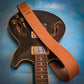 Pinstripe Leather Guitar Strap