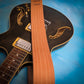 Pinstripe Leather Guitar Strap