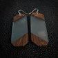 Wenge Tag Dangle Earrings