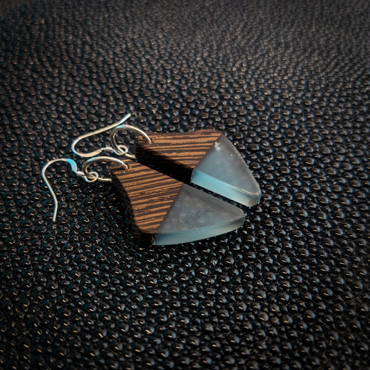 Wenge Swoops Dangle Earrings