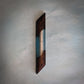 Blue Diagonal Wood and Resin Window Mezuzah