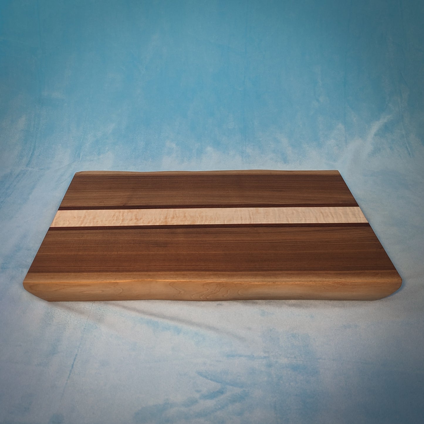 Inlaid Live Edge Walnut Cutting Board