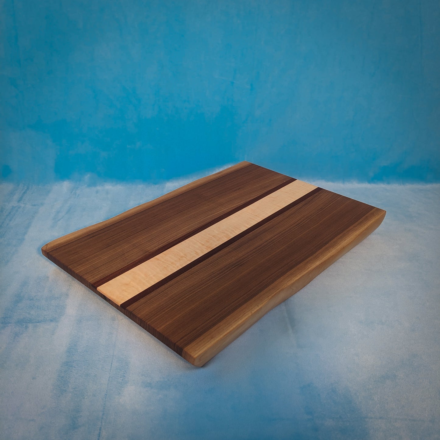 Inlaid Live Edge Walnut Cutting Board