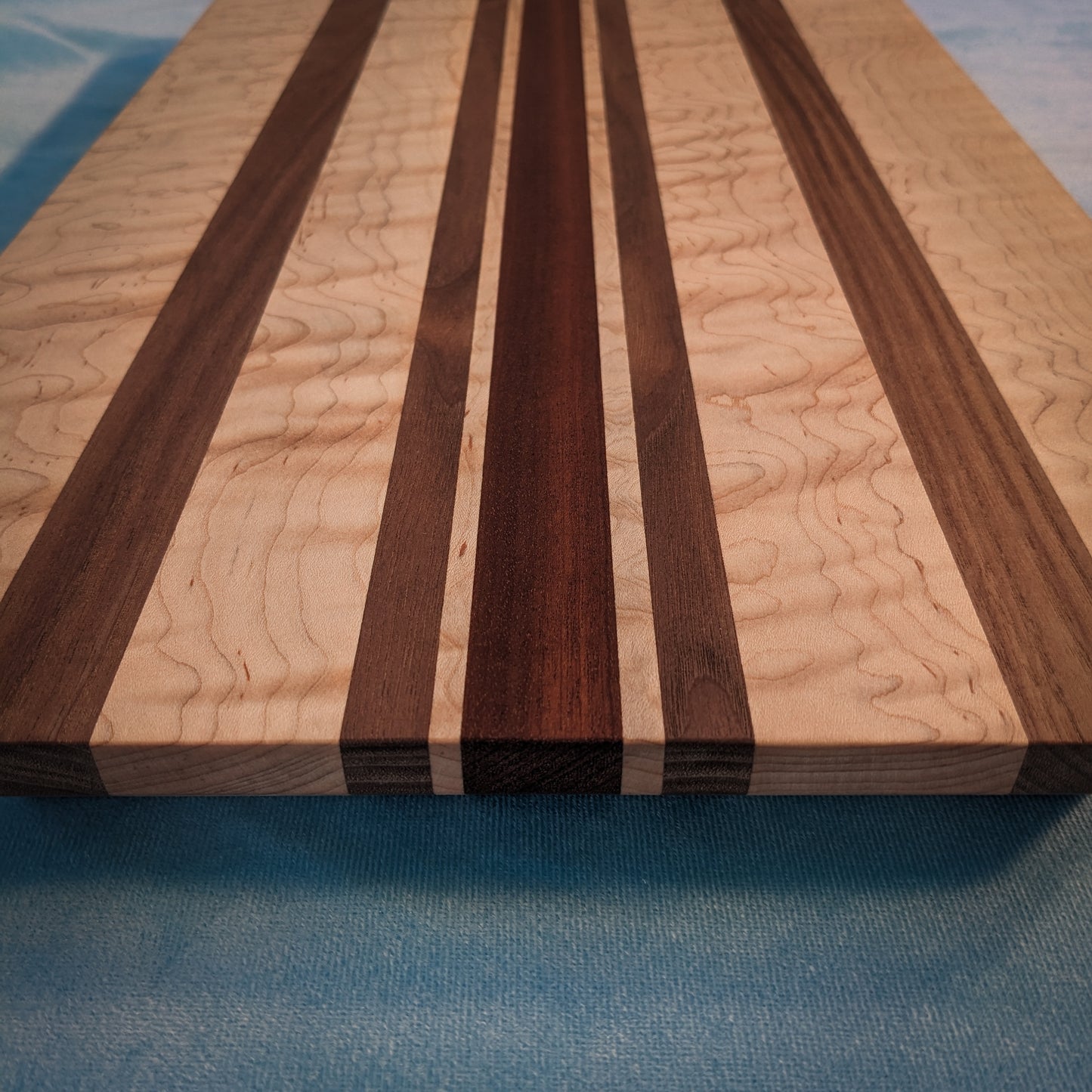 Striped Curly Maple Cutting Board