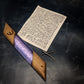 Purple Walnut Wood and Resin Window Mezuzah