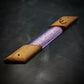Purple Walnut Wood and Resin Window Mezuzah