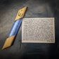 Maple and Blue Resin Window Mezuzah