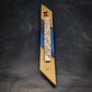 Maple and Blue Resin Window Mezuzah