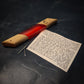 Maple and Red Resin Window Mezuzah