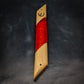 Maple and Red Resin Window Mezuzah