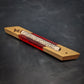 Maple and Red Resin Window Mezuzah