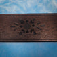 Dark Floral Tooled Leather Guitar Strap
