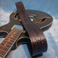 Dark Patterned Leather Guitar Strap