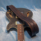 Dark Sunrise Tooled Leather Guitar Strap