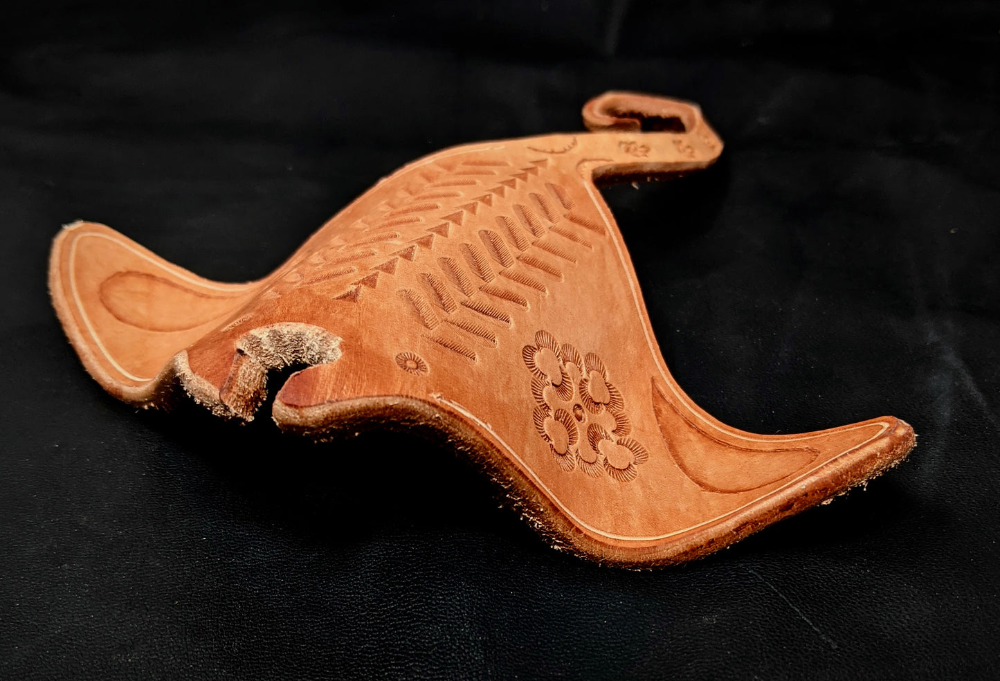 Tooled Leather Manta Ray Wall Art