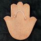Tooled Leather Hamsa Wall Art