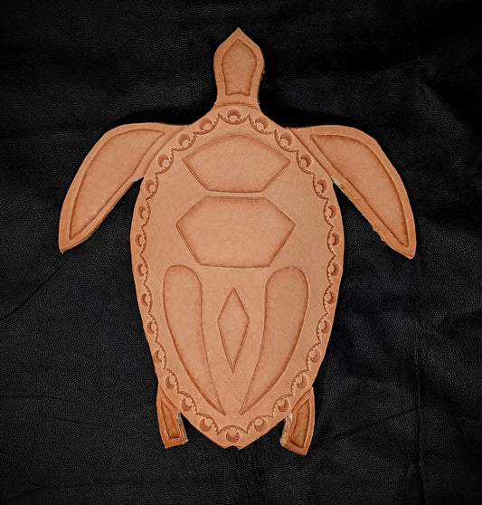 Tooled Leather Sea Turtle Wall Art