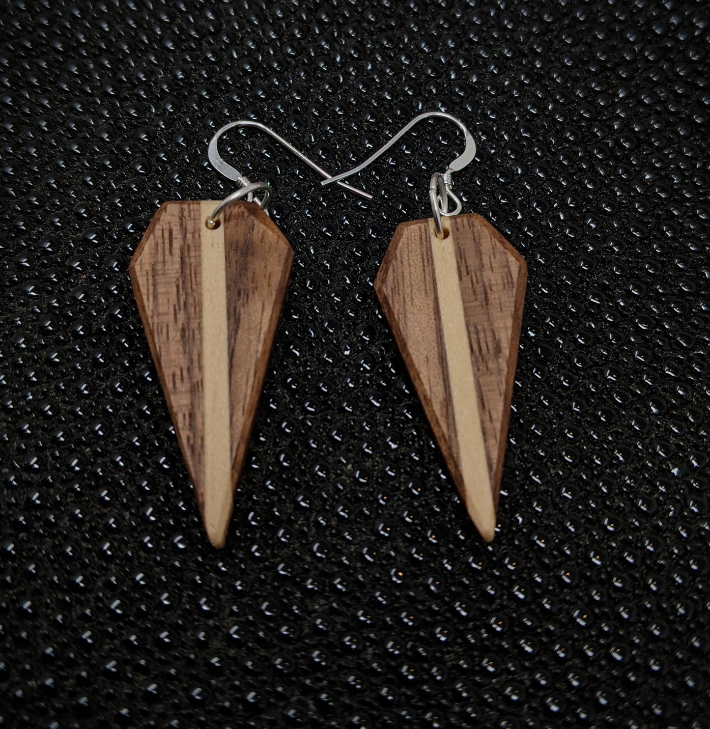 Walnut Taper Dangle Earrings