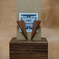 Mahogany Triangle Dangle Earrings