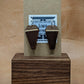 Mahogany Coffin Dangle Earrings