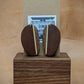 Mahogany Oval Dangle Earrings
