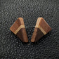 Stripe Triangle Stud Earrings