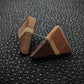 Stripe Triangle Stud Earrings