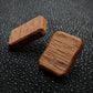 Mahogany Rectangle Stud Earrings