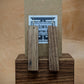 Walnut Rectangle Dangle Earrings