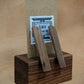 Walnut Rectangle Dangle Earrings