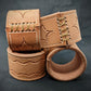 Tooled Leather Napkin Rings
