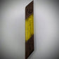 Bright Yellow Diagonal Wood and Resin Window Mezuzah