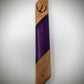 Deep Pink Diagonal Wood and Resin Window Mezuzah