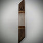Walnut Diagonal Wood and Resin Window Mezuzah