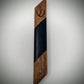 Deep Blue Diagonal Wood and Resin Mezuzah