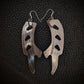 Disk Brake Edge Dangle Earrings