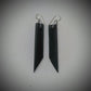 Hazy Black Spears Dangle Earrings