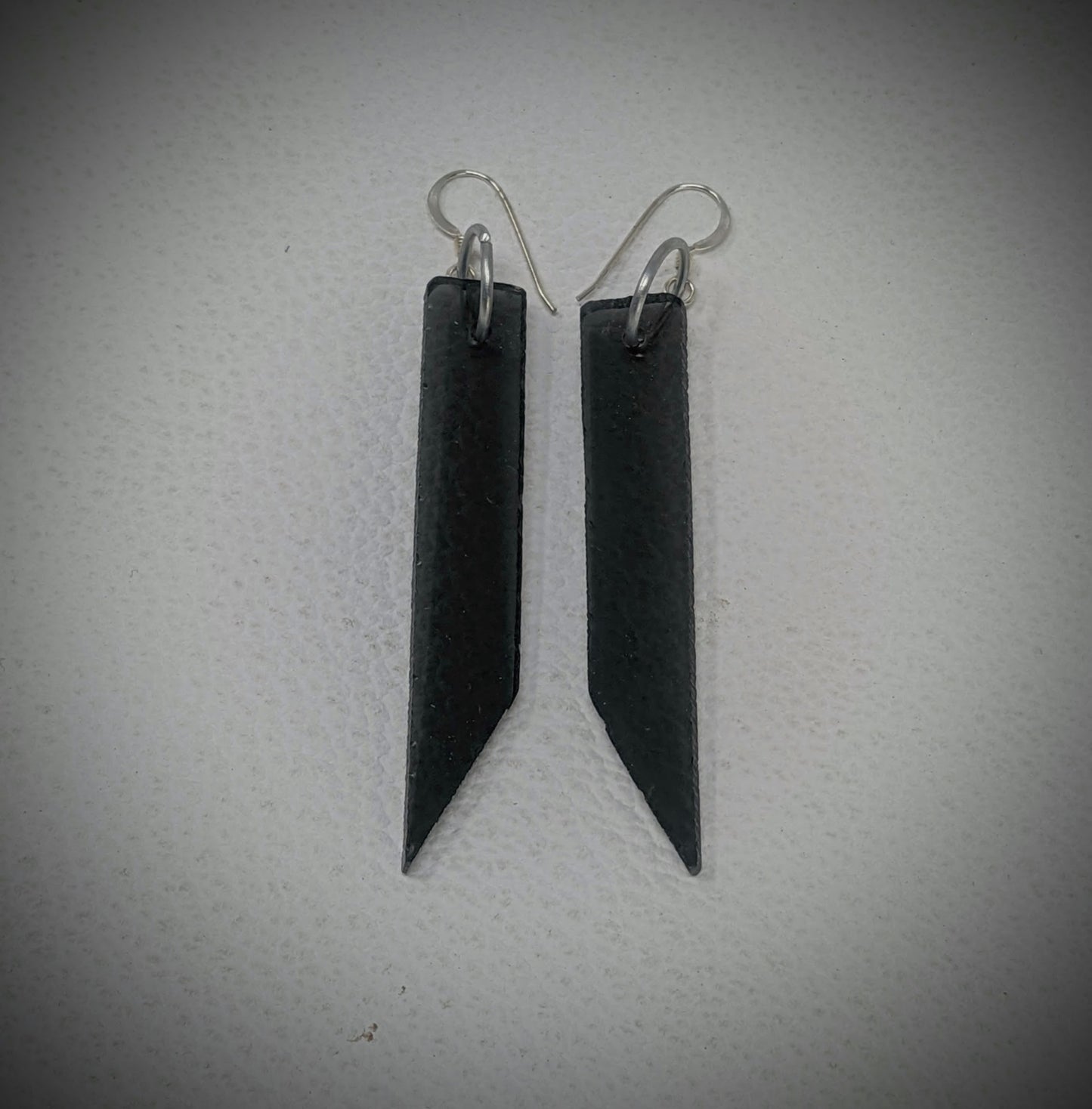 Hazy Black Spears Dangle Earrings