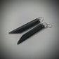 Hazy Black Spears Dangle Earrings