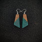 Mahogany Points Dangle Earrings