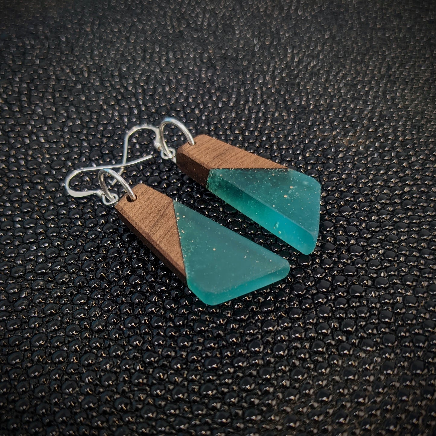 Mahogany Points Dangle Earrings