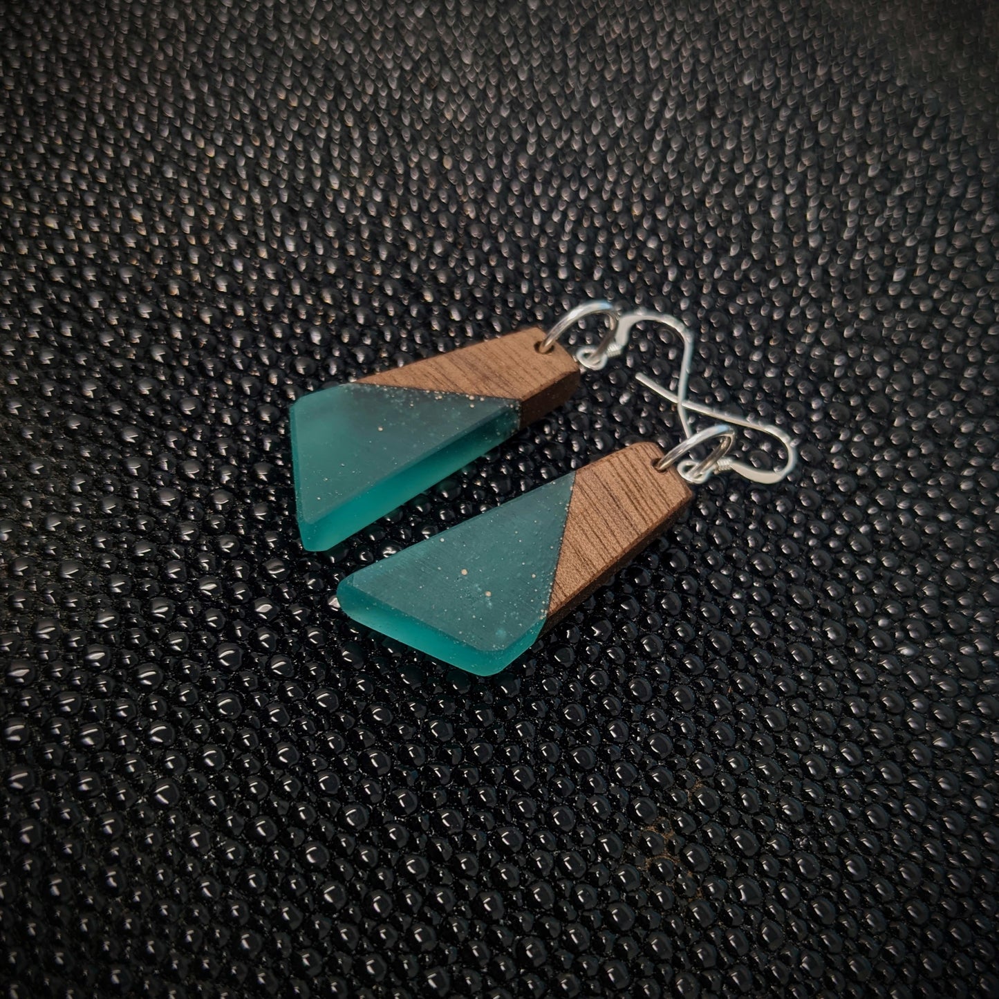 Mahogany Points Dangle Earrings