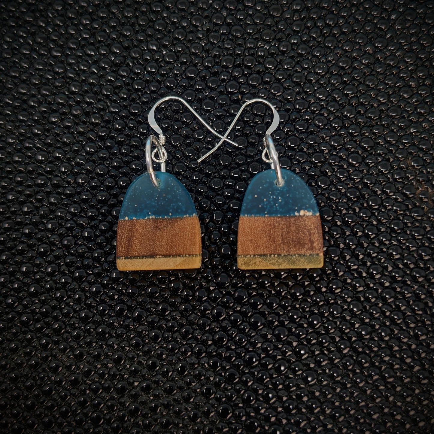 Blue Beach Dangle Earrings