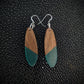 Walnut Oval Dangle Earrings